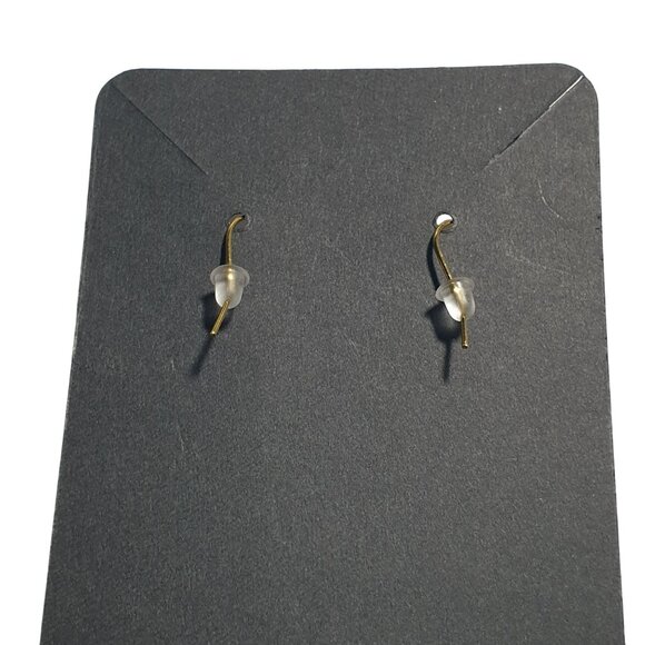 Halloween Ghost Earrings Handmade By Donovan 2.5" Dangle Design Crystal Accents - Picture 4 of 5